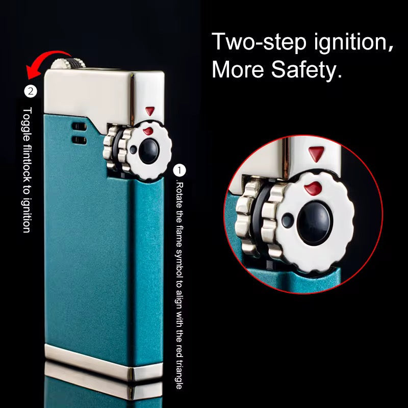 High-end Double Straight Windproof Lighter