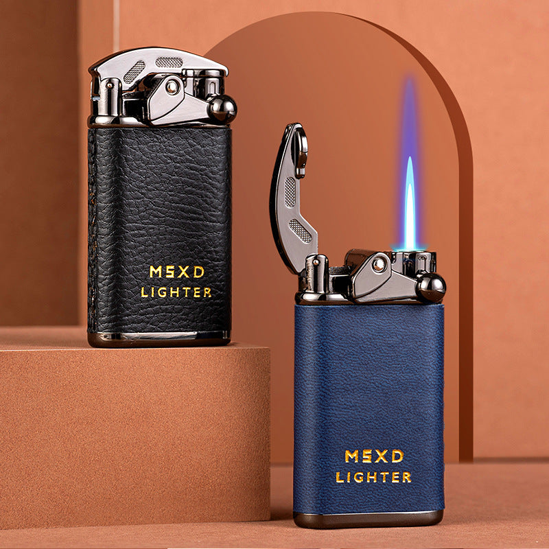 New Leather Rocker Gas Lighter