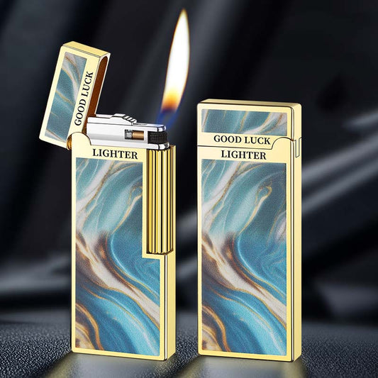 Thin Double-sided Metal Lighter With a New Creative Pattern