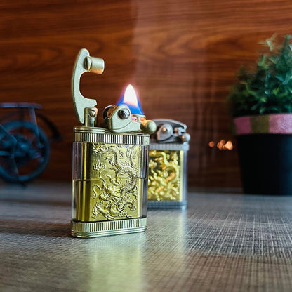 Double-bin Windproof Kerosene Lighter