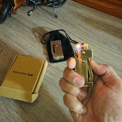 Antique Mechanical Piston Windproof Lighter