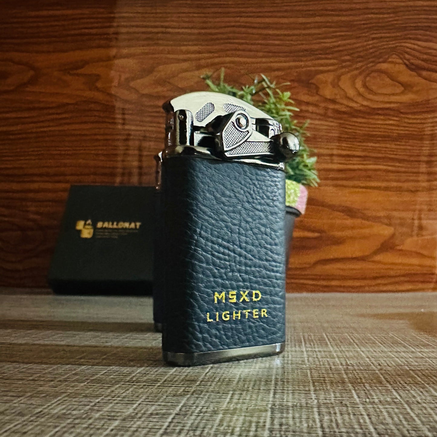 New Leather Rocker Gas Lighter