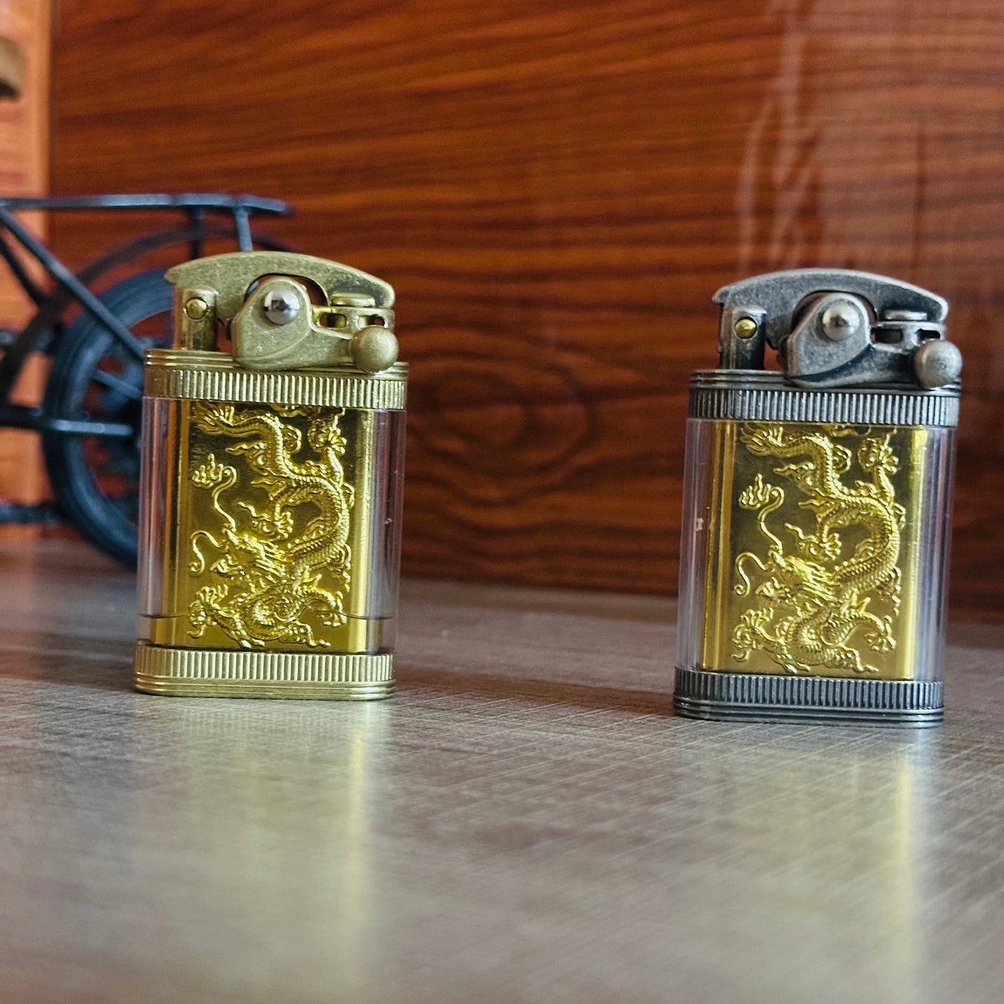 Double-bin Windproof Kerosene Lighter