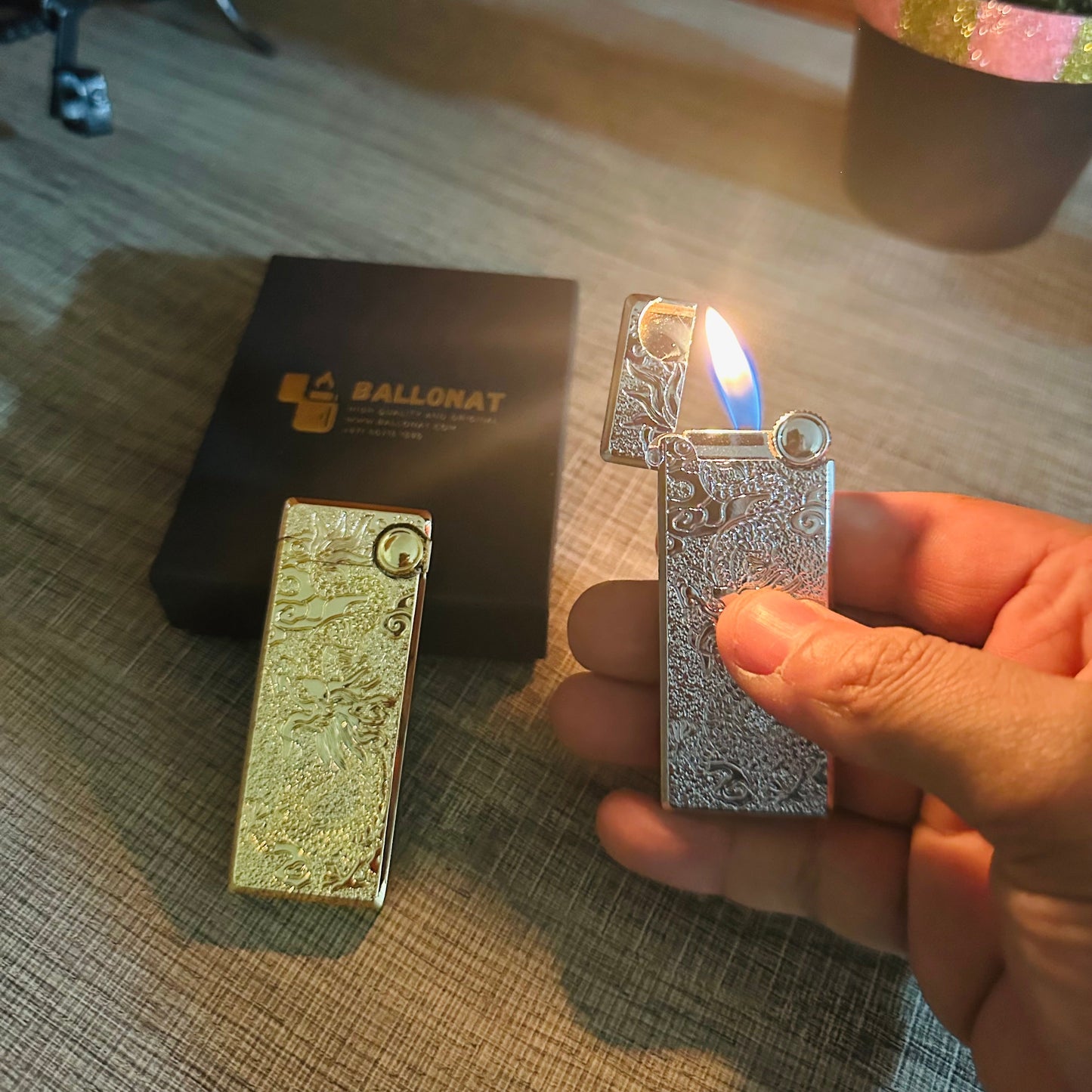 Silver Plated Luxury Metal Lighter