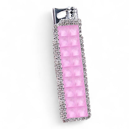 Diamond-shaped Lighter With a Red Flame