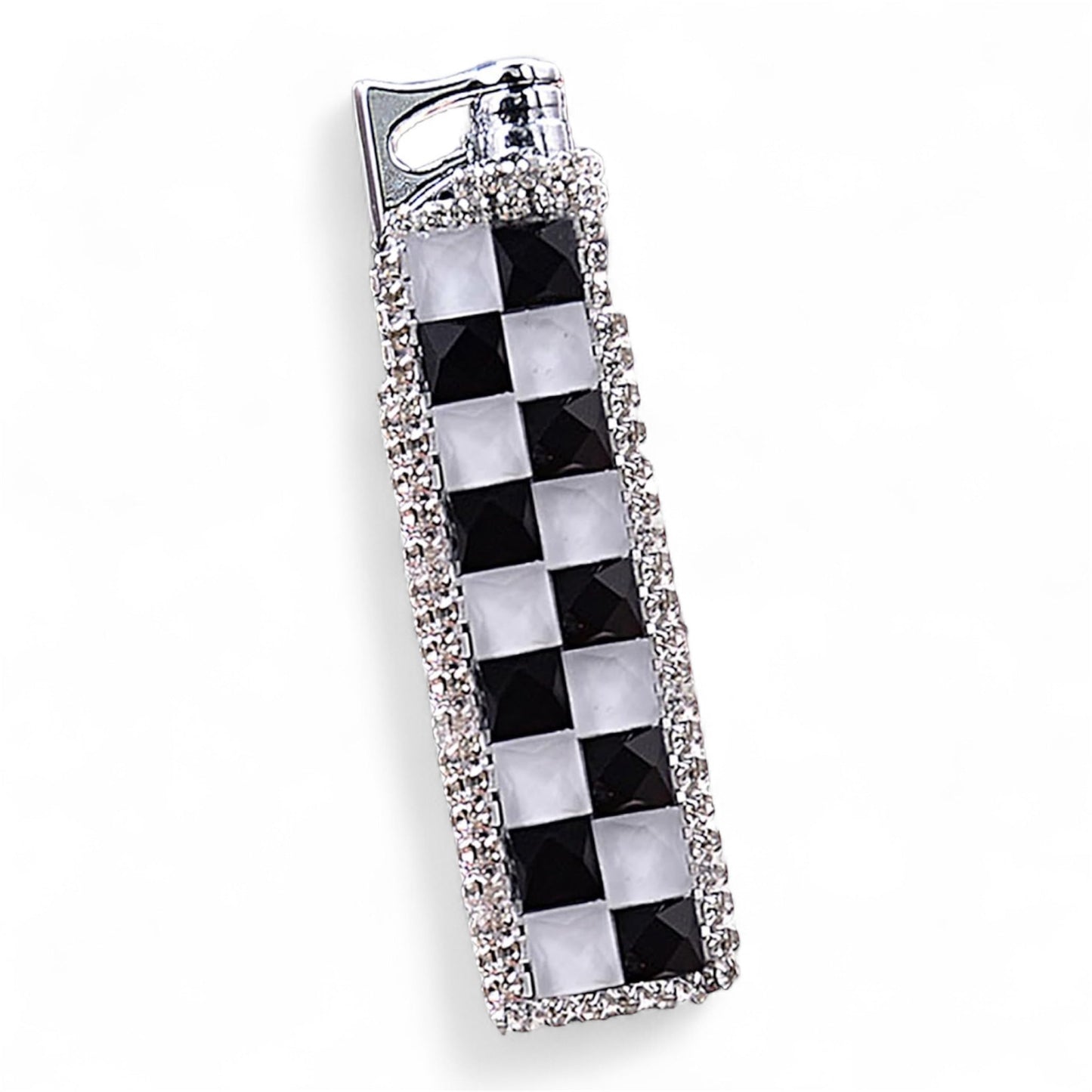 Diamond-shaped Lighter With a Red Flame