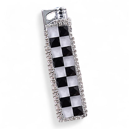 Diamond-shaped Lighter With a Red Flame